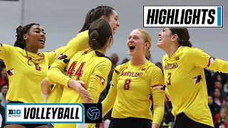 Ohio State at Maryland | Highlights | Big Ten Volleyball | Nov. 18, 2022