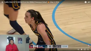 WE HERE! Reacting To Caitlin Clark’s WNBA Preseason debut Highlights