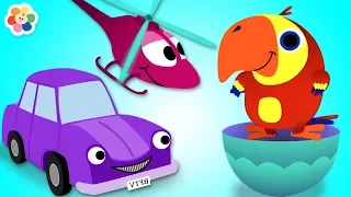 Learn Vehicles For Children With Surprise Eggs | Fun With Larry by BabyFirst