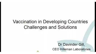 ETHealthworld Webinar : Vaccination in developing countries: Challenges and solutions