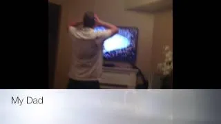 My Dad Gets excited Over The Toronto Maple Leafs winning against Boston in The Playoffs