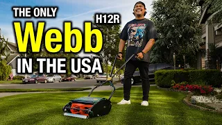 WEBB H12R Push reel mower - The only one in the United States? Hands down best lawn mower ever!!!!