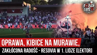 Oprawa, kibice na murawie, zakłócona radość - Resovia w 1. lidze [LEKTOR] (31.07.2020 r.)