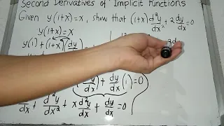 Second Derivatives of IMPLICIT FUNCTIONS| Jeff Aguilar