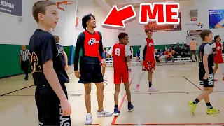 I SNUCK IN A 7TH GRADE AAU TOURNEY *MUST WATCH*