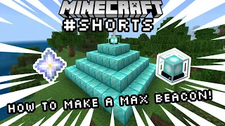 How to Make a Fully Powered Beacon | Minecraft #shorts