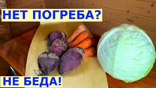 Хранение овощей зимой без погреба.