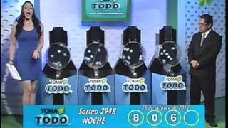 Sorteo Toma Todo # 2948 del 25 de Octubre de 2012(Noche).