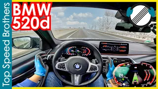 BMW G30 520d (2022) POV Top Speed Autobahn #TopSpeedBrothers