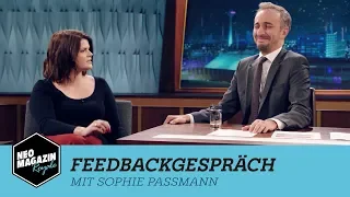 Feedbackgespräch mit Sophie Passmann | NEO MAGAZIN ROYALE mit Jan Böhmermann - ZDFneo