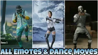 PUBG All Emotes & Dance Moves From Season 1-4 | PUBG MOBILE