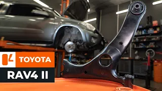 How to change front suspension arm on TOYOTA RAV4 II [TUTORIAL AUTODOC]