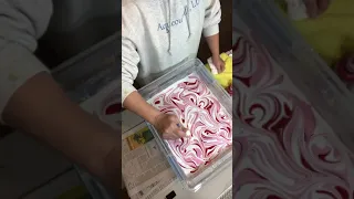 Marbling Christmas Ornaments and Wine Glasses