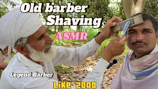 ASMR Fast Shaving with barber is old public [part113]