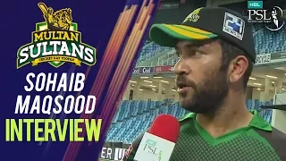 Sohaib Masood Interview | Peshawar Zalmi Vs Multan Sultans | Match 16 | 6th March | HBL PSL 2018