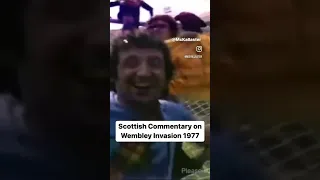 Scottish Commentary on Wembley Invasion 1977. England 1 Scotland 2. Allaster McKallaster. Crossbar.