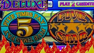 $10 Spins Old School Five Star vs Five Times Pay Deluxe Slot