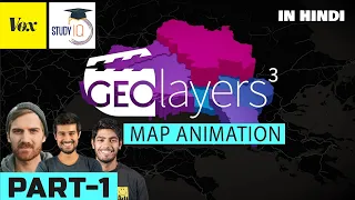 How to Create Map Animation like Dhruv Rathee | Vox | Johnny Harris in Geo Layers 3  Part 1 | EZEdit
