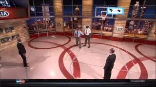 Charles Barkley and Shaq post up lessons