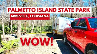 RV Camping at Palmetto Island State Park in Abbeville, Louisiana