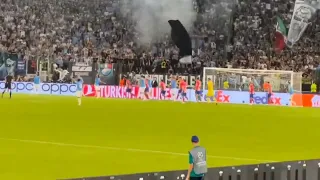 LAZIO GOALKEEPER Ivan Provedel SCORES IN THE 95th min to level the game agains Atletico Madrid.