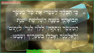 ki Tavo  3rd Aliya כי תבוא (1/4 part of Rabbi's Drash) part א