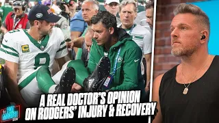Sports Injury Doctor Gives Expectations On Aaron Rodgers' Torn Achilles & Recovery | Pat McAfee