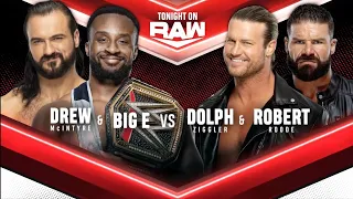 Drew McIntyre & Big E Vs Dolph Ziggler & Robert Roode - WWE Raw 18/10/2021 (En Español)