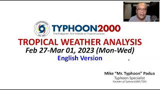 Feb 27-Mar 01, 2023 Update: NE Monsoon (#Amihan) Continues to Affect Luzon…Shear Line Over Visayas.