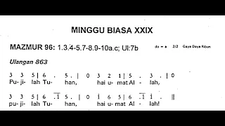 [Edisi Lama] Minggu, 22 Oktober 2023 - MINGGU BIASA XXIX (Dua Puluh Sembilan) - Mazmur Tanggapan - A