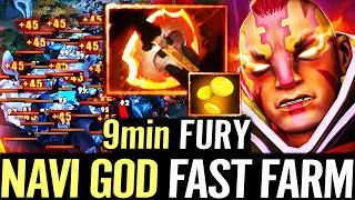 🔥 9min Fury NEW NAVI GOD Anti Mage Fastest Farm — 100% Invincible 21/0/13 WTF Legit Carry Dota 2 Pro