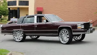 WhipAddict: Cadillac Brougham D'Elegance on 28s, Custom Ostrich Interior, Custom Car Audio & Floor!