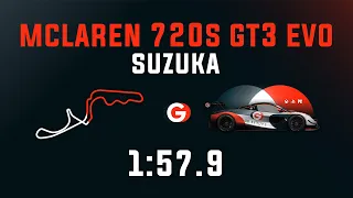 Suzuka 1:57.9 - Mclaren 720S GT3 EVO - GO Setups | ACC 1.9.3