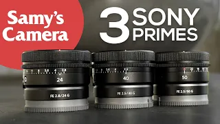 First Look: Three New Full-Frame Contemporary Prime Lenses from Sony | Samy's Camera