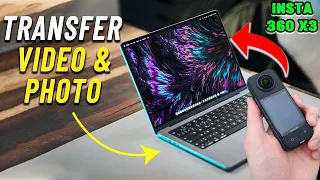 How to Transfer video & Photo Insta360 x3 to laptop or computer 2024 | Insta X3
