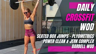 Power Clean + Front Squat + Split Jerk Complex | Barbell Sprint WOD