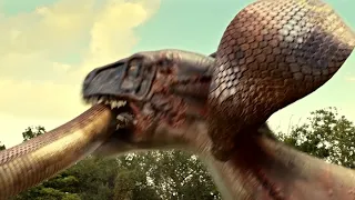 King Cobra vs Giant Tyrannosaurus! It was actually killed in seconds?