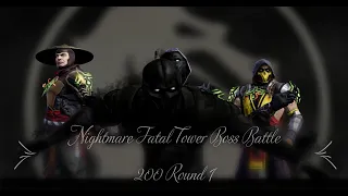 Nightmare Fatal Tower | Boss Battle 200 Round 1 + Rewards | Mortal Kombat Mobile 4.0.1