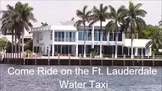 Discovering Fort Lauderdale from the Deck of a Water Taxi