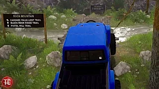 SpinTires MudRunner: NEW Realistic Rock Crawling Map!! Rock Hill