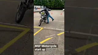 MSF BRC day 1 using FINE-C for motorcycle start up