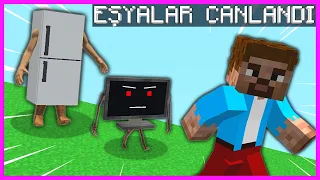 ŞEHİRDEKİ TÜM EŞYALAR CANLANDI! 😱 - Minecraft