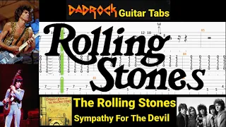 Sympathy For The Devil - The Rolling Stones - Guitar + Bass TABS Lesson