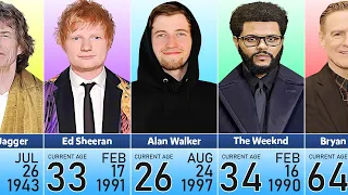 Age of Famous Male Singers in 2024 | Youngest to Oldest