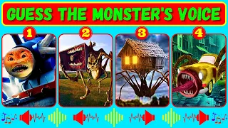 💥 2024 Guess Monster Voice! Spider Thomas, MegaHorn, Spider House Head, Car Eater Coffin Dance
