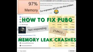 PUBG: How to Fix Memory Leak / Out of Memory Crashes