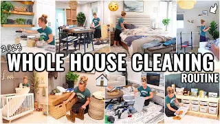 WHOLE HOUSE CLEAN WITH ME!🏠 WEEKLY CLEANING ROUTINE | 2023 CLEANING MOTIVATION