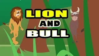 Moral Story For Kids in English | The Lion And The Bull | Animal & Jungle Story