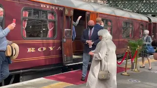 Boarding the Royal Scotsman