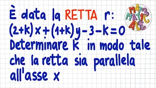 RETTA - Determina il valore di k...                           _ PC81